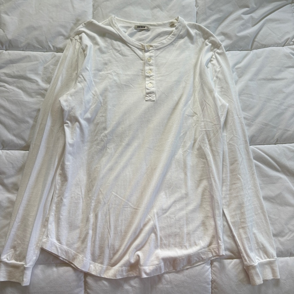 White Buck Mason Longsleeve Henley